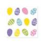 Preview: 12x50 Servietten, 3-lagig 1/4-Falz 25 cm x 25 cm "Coloured Eggs"