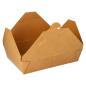 Preview: 3x50 Lunchboxen, Pappe "pure" 1500 ml 4,8 cm x 14 cm x 19,7 cm braun