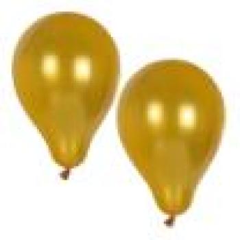 12x10 Luftballons Ø 25 cm gold