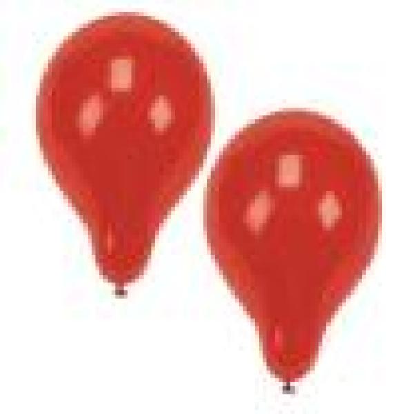 12x10 Luftballons Ø 25 cm rot