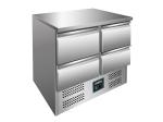 SARO Kühltisch mit Schubladen, Modell VIVIA S901 S/S TOP 4x 1/2 GN