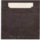 1x520 Bestecktaschen 20 cm x 8,5 cm schwarz inkl. weißer Serviette 33 x 33 cm 2-lag.