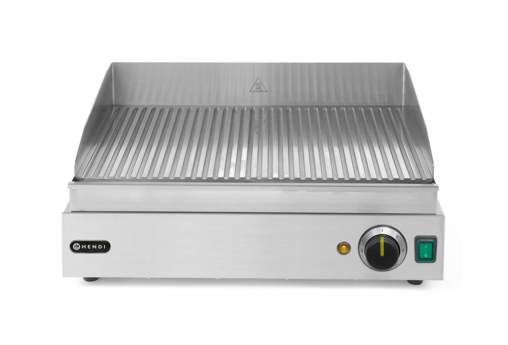Grillplatte, HENDI, Profi Line, gerillte Ausführung, 230V/2400W, 550x435x(H)245mm