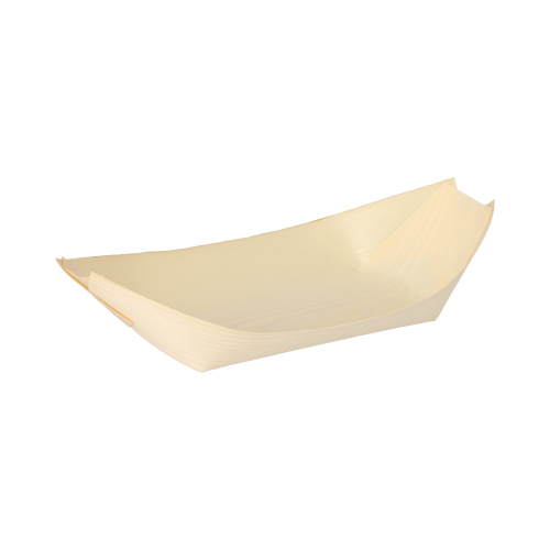 9000 Fingerfood - Schalen, Holz "pure" 21,5 cm x 10 cm "Schiffchen"