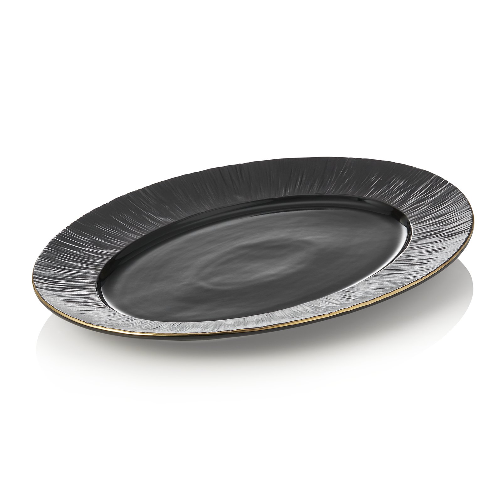 Platte Set MAYA KURO, 33 x 24,5 cm, schwarz Platte Set MAYA KURO, 33 x 24,5 cm, schwarz