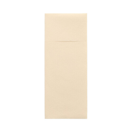 12000 Bestecktaschen, Airlaid 40 cm x 33 cm creme mit Besteckfalz