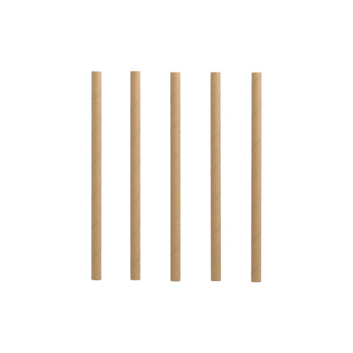96000 Cocktail Trinkhalme, Papier Ø 7 mm · 15 cm braun