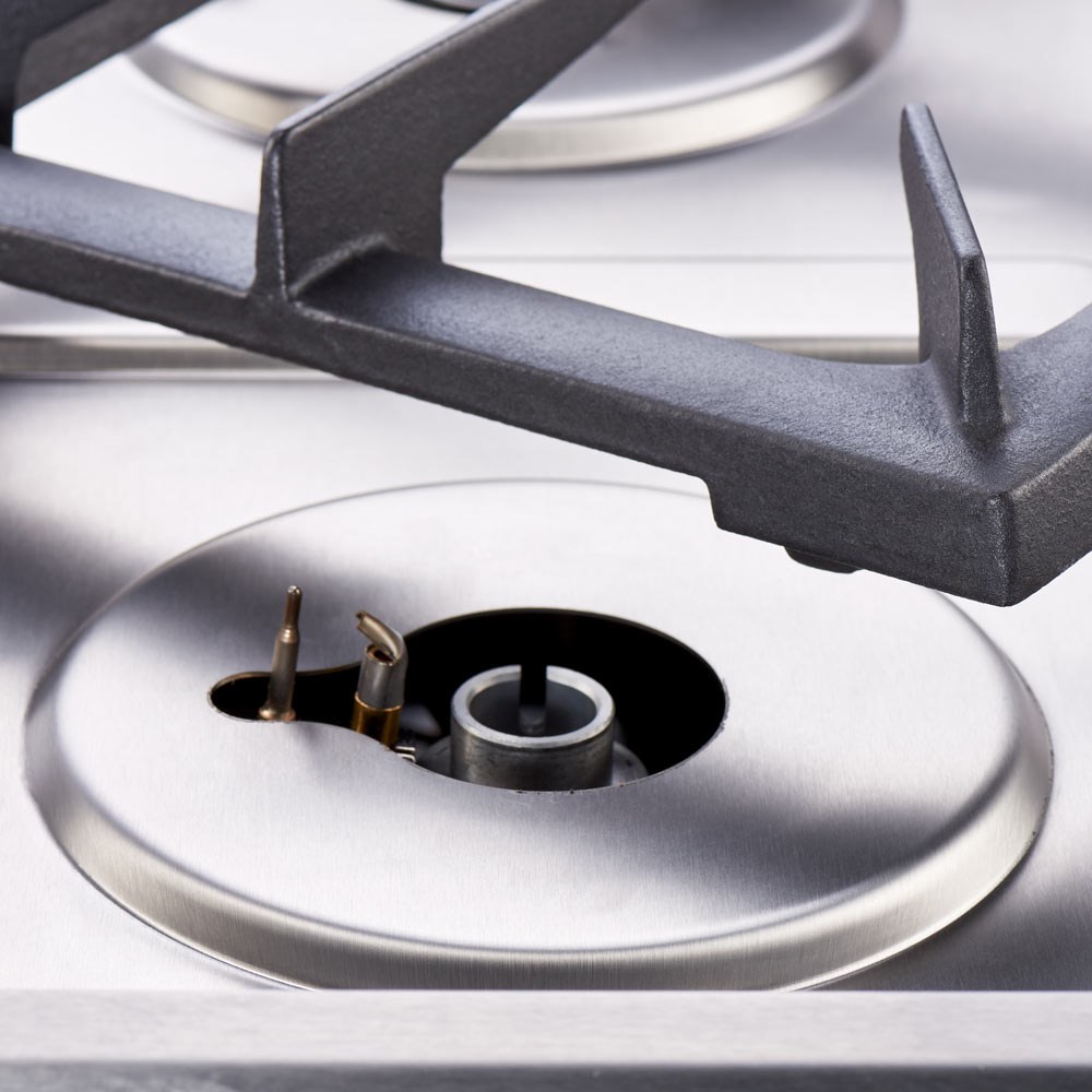 Gas-Kochfeld mit 2 Brennern (3,5 + 7) als Tischgerät, Serie 700ND Gas-Kochfeld mit 6 Brennern (3,5 + 2x5 + 2x7 + 9) als Tischgerät, Serie 700ND