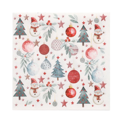 20 Servietten, 3-lagig 1/4-Falz 33 cm x 33 cm "Cold Winter" 21600 Servietten, 3-lagig 1/4-Falz 33 cm x 33 cm "Cold Winter"