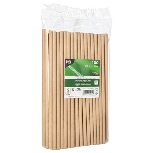 48000 Shake-Halme, Papier Ø 8 mm · 25 cm braun