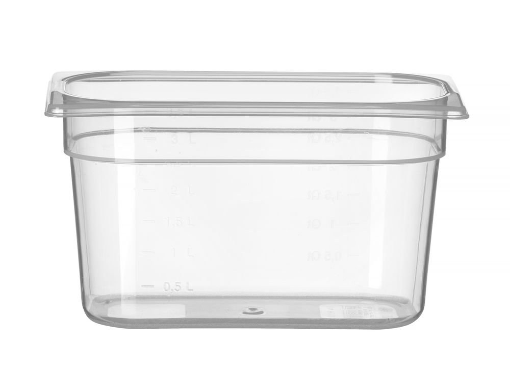 Gastronorm-Behälter 1/4, HENDI, Profi Line, GN 1/4, 4L, Transparent, 265x162x(H)150mm