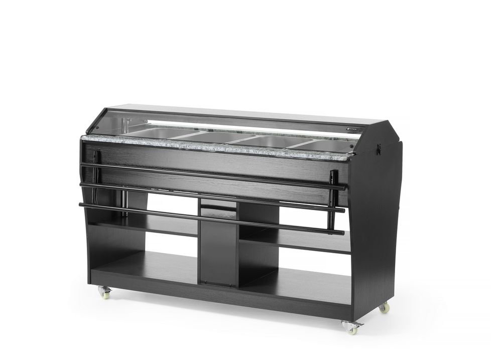 Buffet-Theke beheizt, HENDI, GN 1/1, 1490x765x(H)1370mm