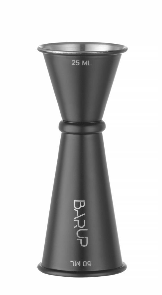 Barmaß 25/50 ml, BarUp, Schwarz, ⌀45x(H)110mm