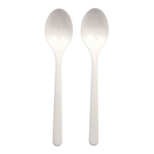 40000 "Circulware by Haval" Mehrweg-Löffel PP-MF 18,5 cm weiss extra stabil