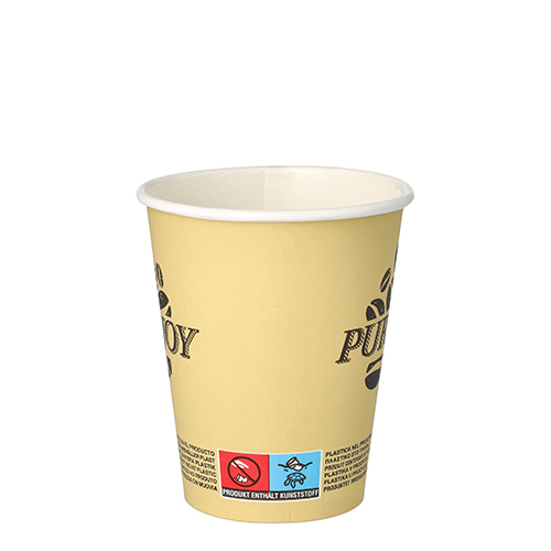 50 Trinkbecher, Pappe 0,2 l Ø 8 cm · 9,2 cm creme "Pure Joy" 18000 Trinkbecher, Pappe 0,2 l Ø 8 cm · 9,2 cm creme "Pure Joy"