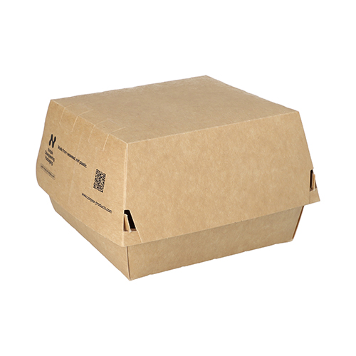 2640 Burgerboxen, Pappe "NOTPLA" 7,8 cm x 11,5 cm x 11 cm braun