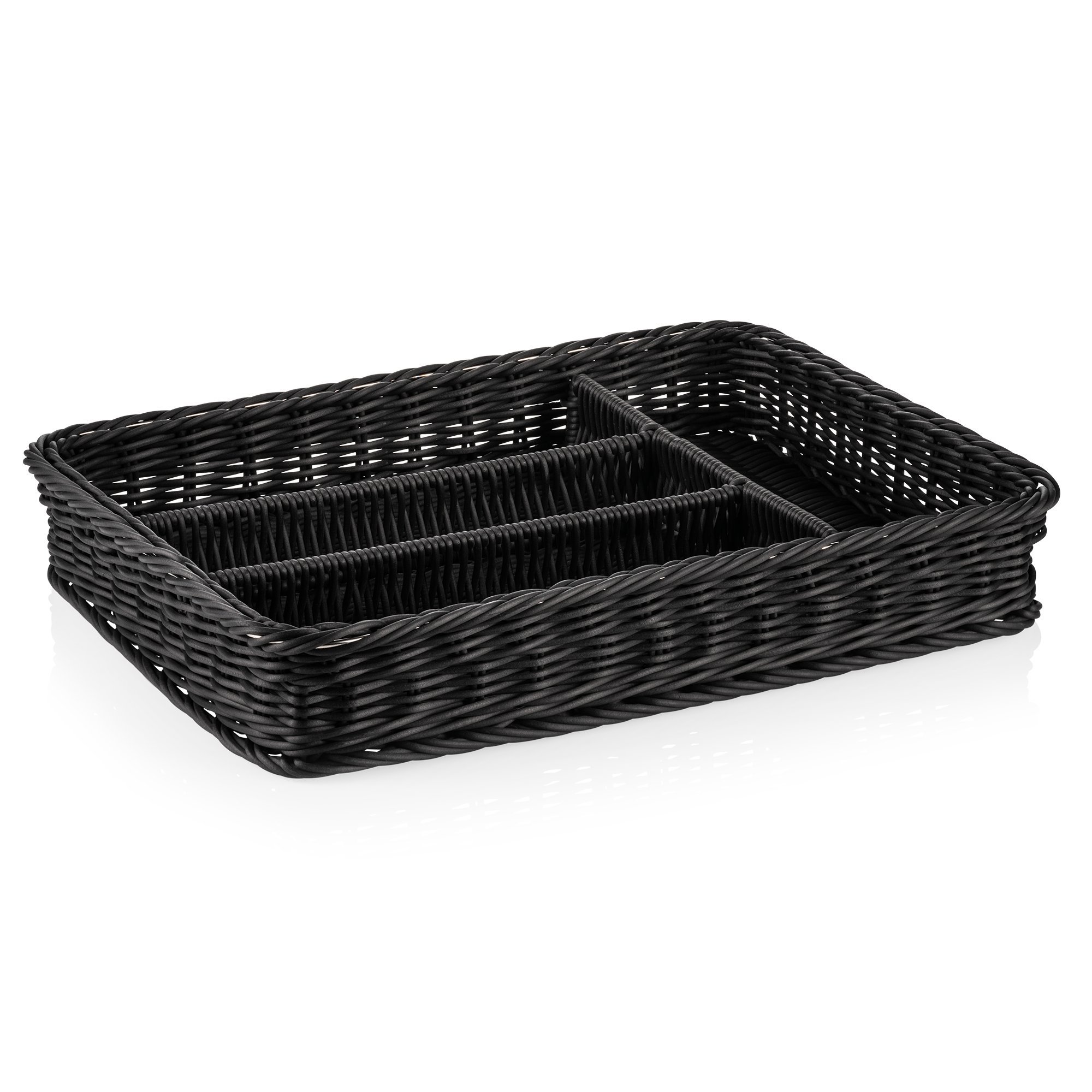 Besteckkorb 40 x 30 x 6,5 cm, schwarz