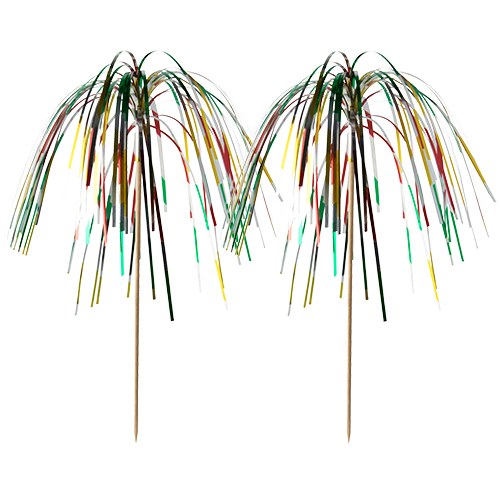 100000 Deko-Picker 15,5 cm "Feuerwerk" multicolor