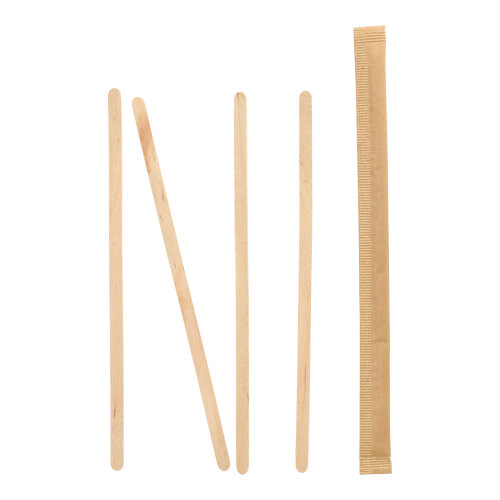 100 Rührstäbchen, Holz "pure" 17,8 cm x 6 mm einzeln gehüllt 120000 Rührstäbchen, Holz "pure" 17,8 cm x 6 mm einzeln gehüllt