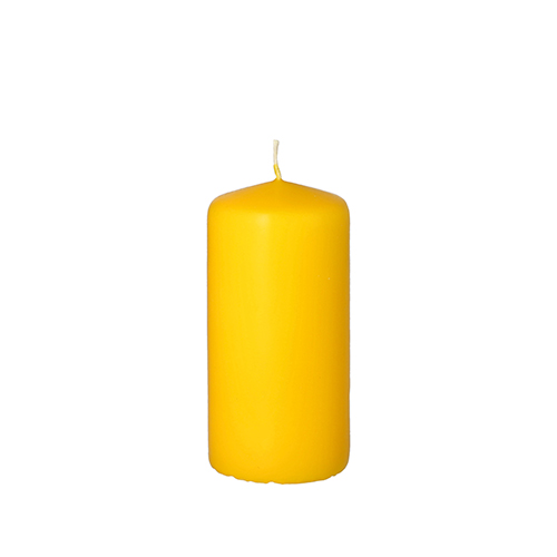 1920 Stumpenkerze Ø 50 mm · 100 mm goldgelb