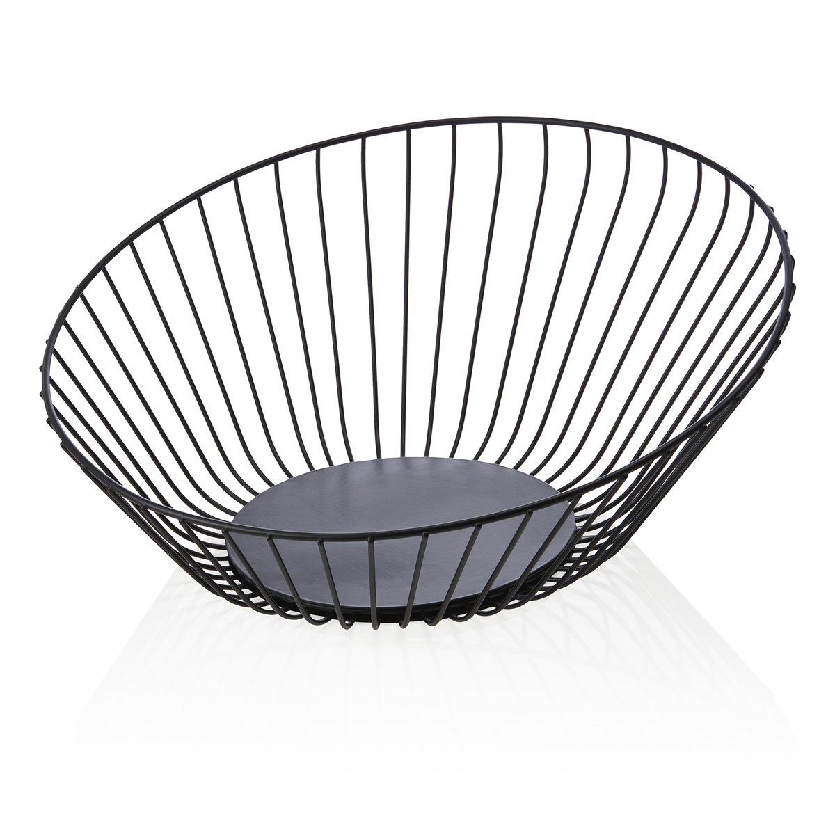 Buffetkorb, Ø 33 cm, Höhe 13,5 cm, schwarz pulverbeschichtet, Metall Buffetkorb, Ø 33 cm, Höhe 13,5 cm, schwarz pulverbeschichtet, Metall