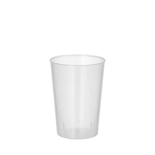 25200 Mehrweg-Trinkbecher PP 0,1 l Ø 5,2 cm · 7,4 cm transluzent unzerbrechlich