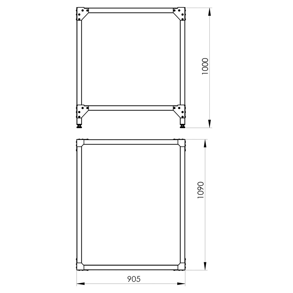 Untergestell für Pizzaöfen, passend zu PP0002632