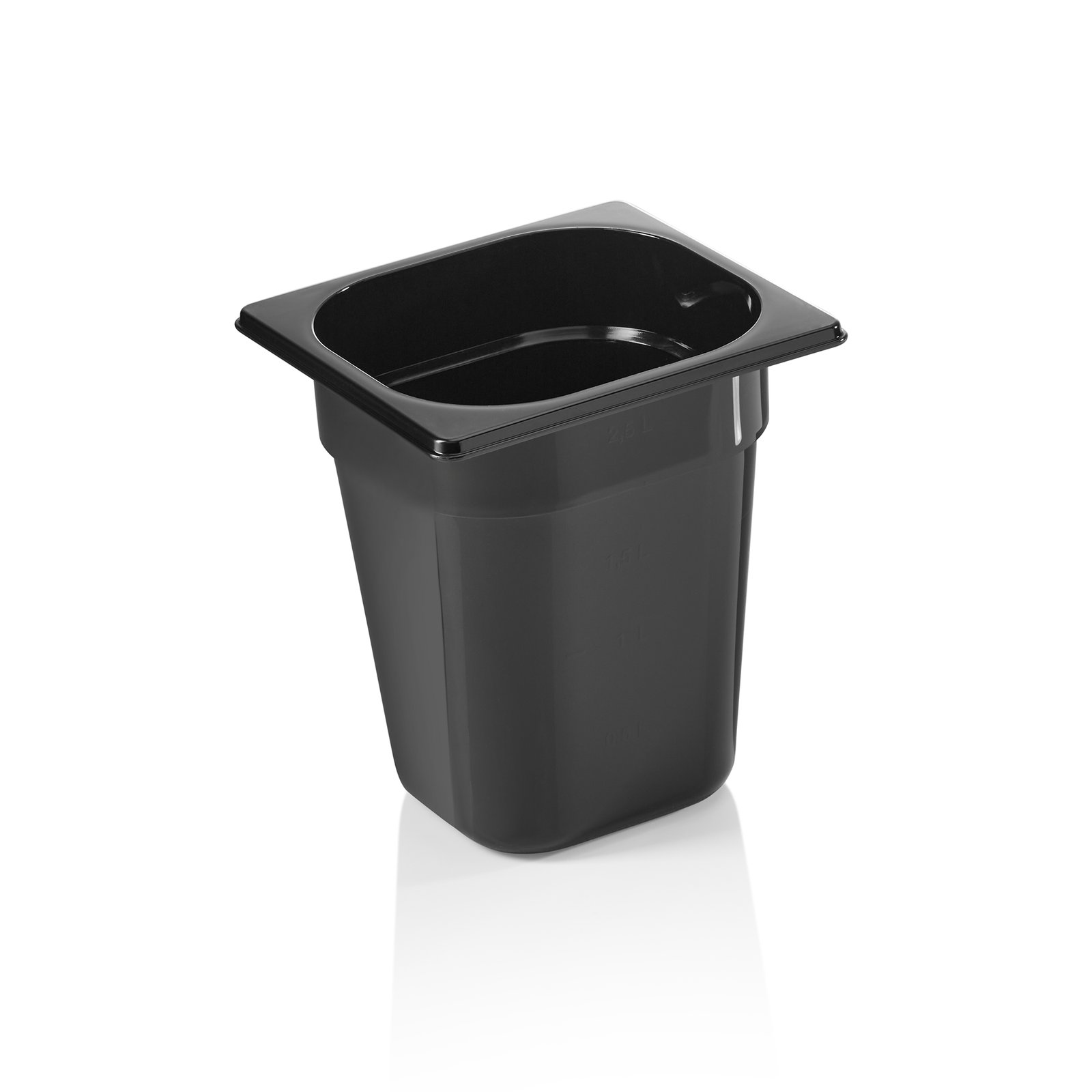 GN Behälter GN 96 BLACK 1/6-200 mm, schwarz, Polycarbonat