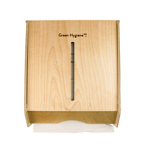 Green Hygiene Spender für Handtuchpapier "WOLKENKRATZER" 31,5 cm x 28,5 cm x 15 cm natur