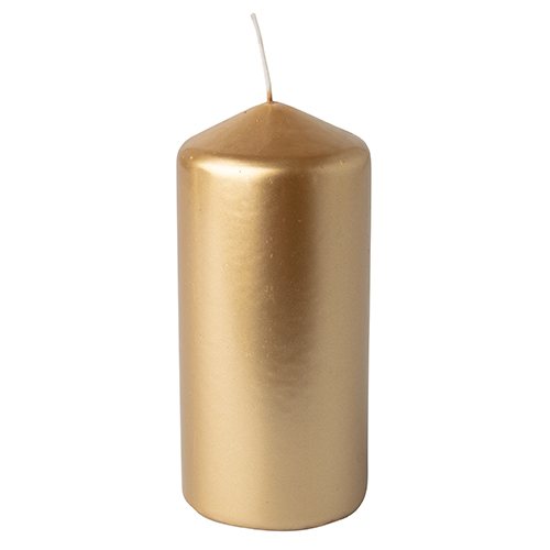 1512 Stumpenkerze Ø 60 mm · 130 mm gold