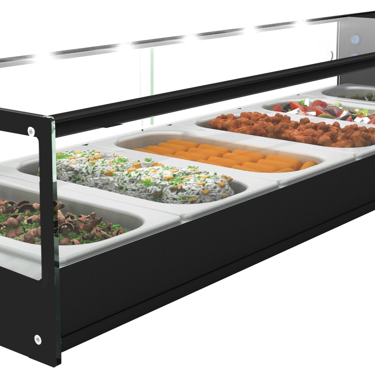 Kühlvitrine Logic 6 6x 1/3 GN x 40 mm