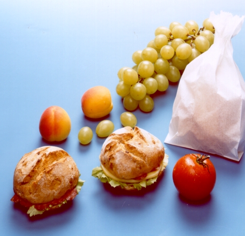 108000 Butterbrotbeutel 21 cm x 10 cm x 3 cm weiss , fettdicht