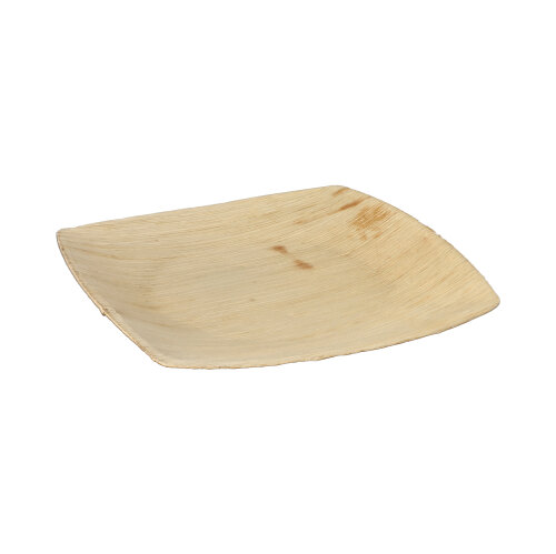 2800 Teller, Palmblatt "pure" 20 cm x 20 cm natur "QUADRATO"