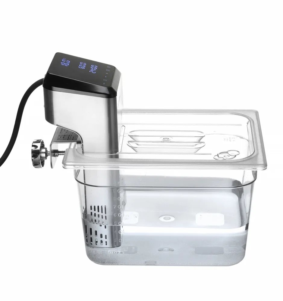 Gastronorm-Deckel mit Sous-Vide-Stab-Aussparung, GN 1/2, Transparent, 265x325mm