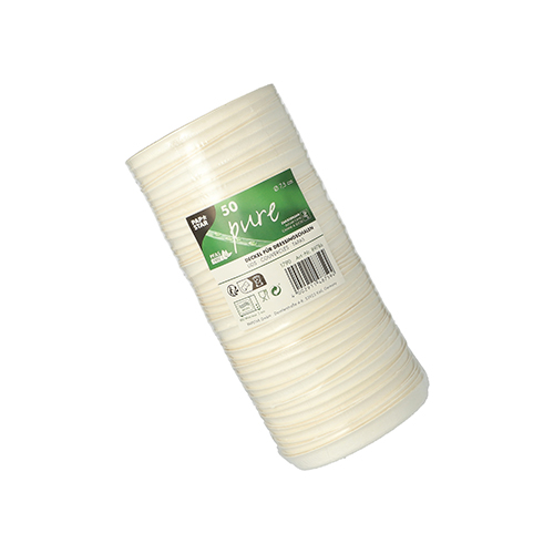 24500 Deckel für Dressingschalen Zuckerrohr "pure" Ø 7,5 cm weiss