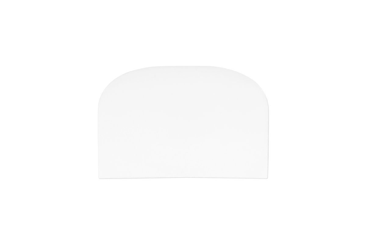 Teigschaber weiß, LDPE 148 x 99 x 2 mm Teigschaber weiß, LDPE 148 x 99 x 2 mm