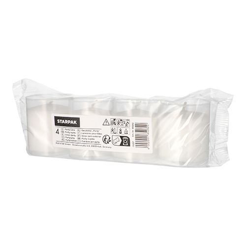 96 Partylichte Ø 5 cm · 6,5 cm transparent 3840 Partylichte Ø 5 cm · 6,5 cm transparent