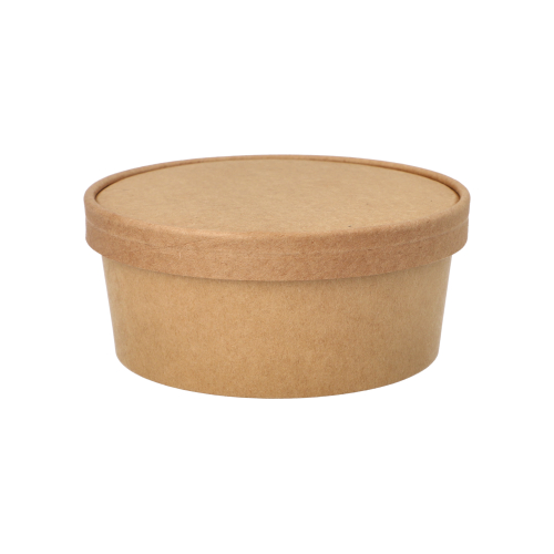 3000 Salatschalen, Pappe rund 750 ml Ø 15 cm · 6 cm braun