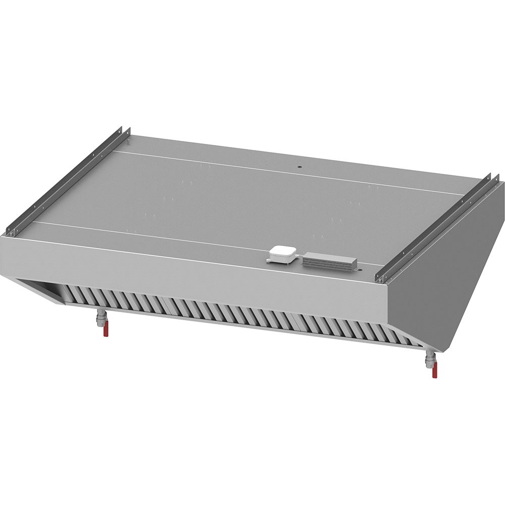 Deckenhaube "Basic Line", Schrägform 1000 mm x 1200 mm mit Flammschutzfilter Typ B Deckenhaube "Basic Line", Schrägform 1900 mm x 1200 mm mit Flammschutzfilter Typ B