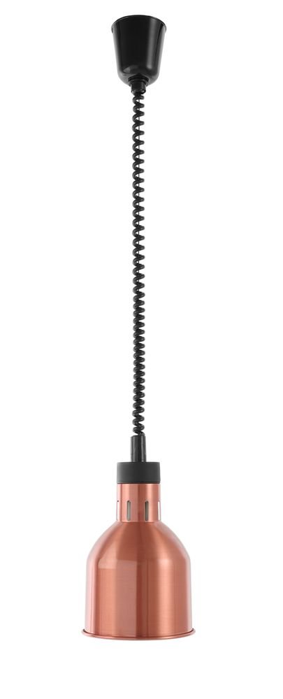 Höhenverstellbare Wärmelampe, zylinderförmig, HENDI, Kupfer, 230V/250W, ø175x(H)250mm