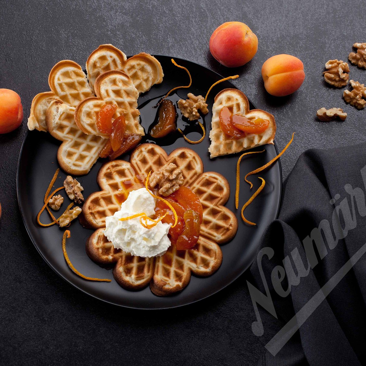 Kleine Herzwaffel Wechselplatten für Thermocook®