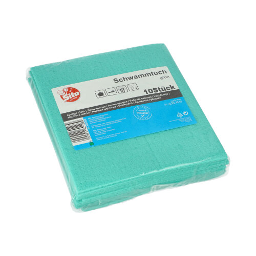 4000 Schwammtücher 20 cm x 18 cm grün