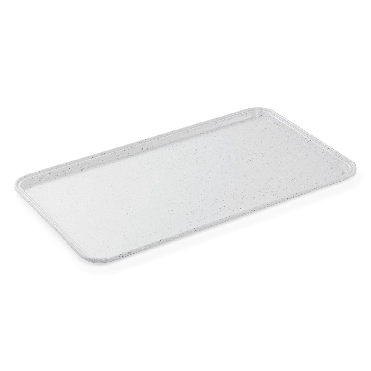 GN 1/1 Tablett hellgrau mit kleinen Punkten