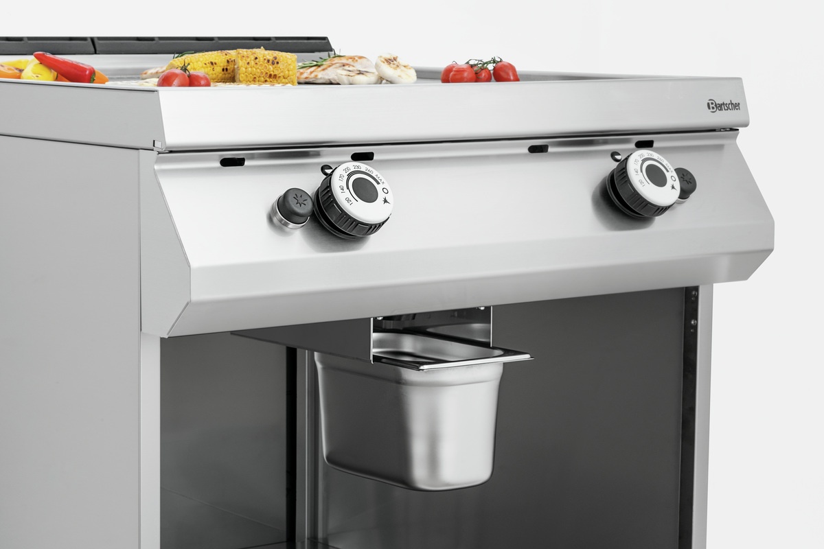 Gas-Griddleplatte, gerillt, OU