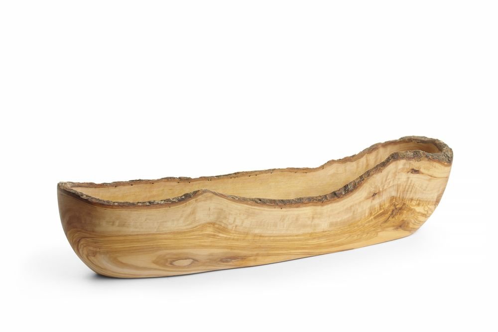 Schüssel aus Olivenholz, lang, HENDI, 400x90x(H)80mm