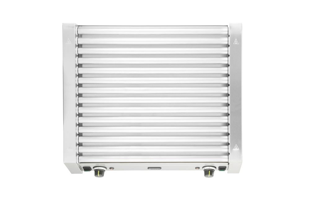 Rollengrill XL - 2 Zonen, 14 Rollen, Silber, 220-240V/2000W, 732x590x(H)168mm Rollengrill XL - 2 Zonen, 14 Rollen, Silber, 220-240V/2000W, 732x590x(H)168mm