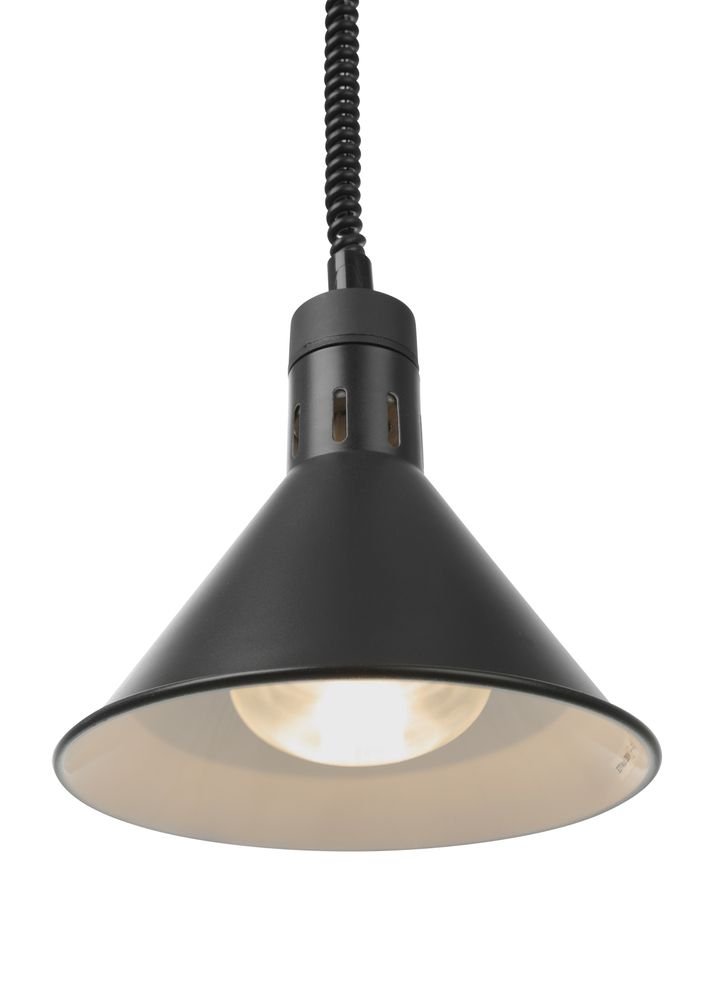 Höhenverstellbare Wärmelampe, konisch, HENDI, Schwarz, 230V/250W, ⌀275x(H)250mm