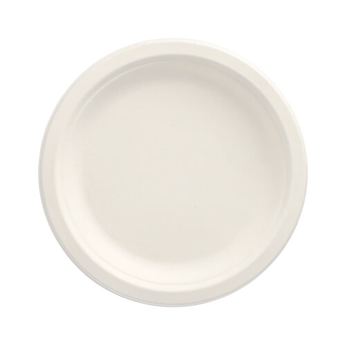 8640 Teller, Zuckerrohr "pure" ungeteilt Ø 18 cm · 2 cm weiss