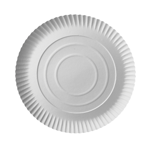 6000 Teller, Pappe "pure" rund Ø 26 cm · 2 cm weiss