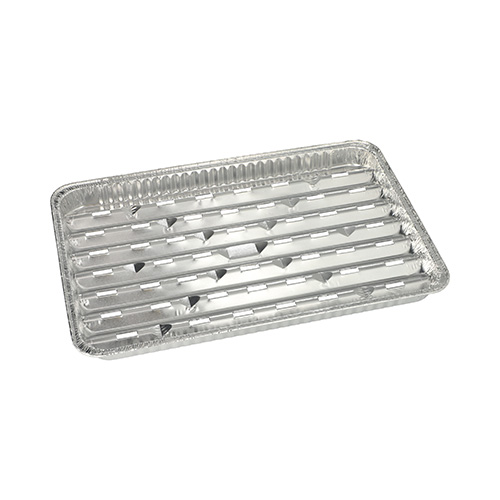 2500 Grillschalen, Alu eckig 2,5 cm x 23 cm x 34 cm